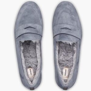 Birdies The Vesper Smoke Suede Leather upper loafers flats women Sz 12